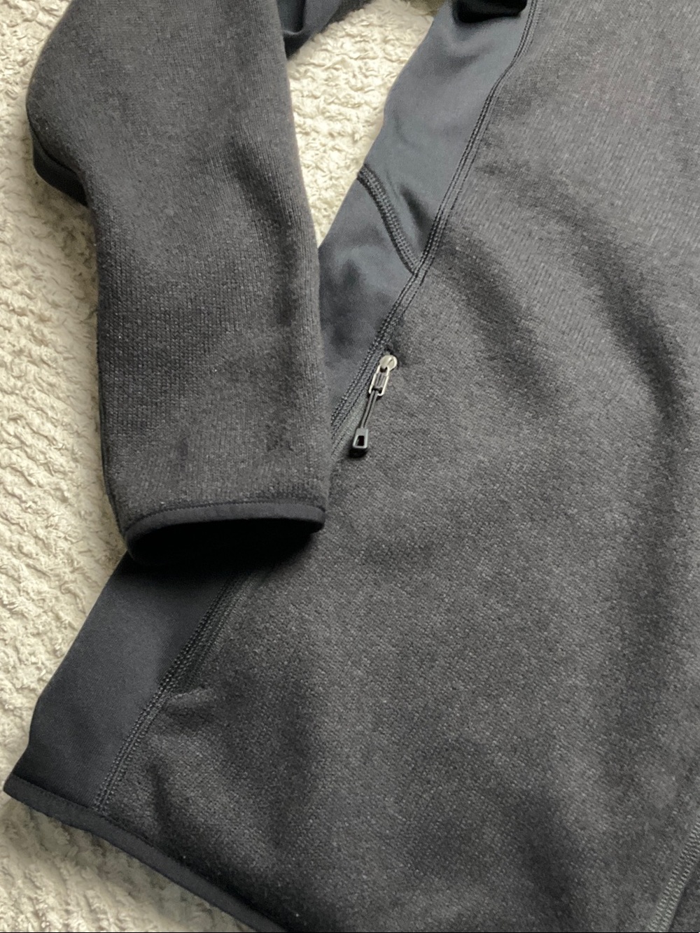 Patagonia Black M's Performance Better Sweater Hoody Size Large *Embroidery - Picture 8 of 16
